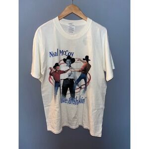 Vintage Neal McCoy Live & Shakin' Country Music T-Shirt Gildan Large